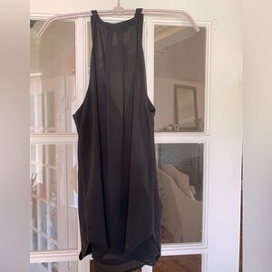 Black Sleeveless Sheer Top